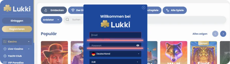 Plinko1000 Registrieren Sie sich bei einem lizenzierten Casino